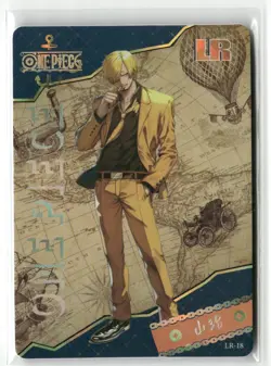 SANJI LR LR-18 I'm Determined Thick One Piece Anime Collectible Card - Image 1