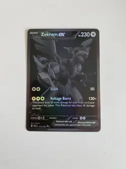 Pokemon TCG Black Bolt Zekrom EX BWR Card 174/086 Near Mint Condition - Image 1