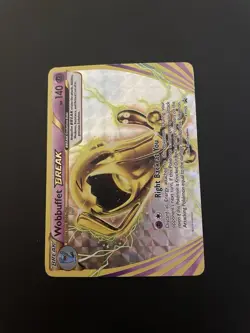 Wobbuffet BREAK XY155 2016 XY Black Star Promo Pokemon Card Holo Rare - MP - Image 1