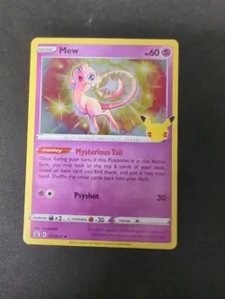 Pokemon Card- Mew 011/025- Holo- Celebrations- MP - Image 1