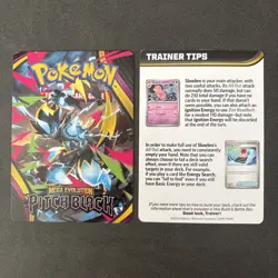 Pokemon TCG Mega Zeraora Trainer Tips Art Card Pitch Black - Image 1