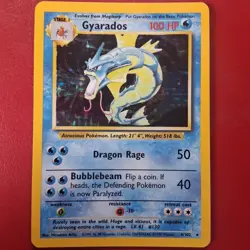 Gyarados 006/102 Base Set Holo Pokemon Card Lp - Image 1