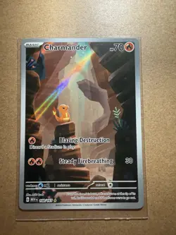 Pokemon TCG Scarlet & Violet Charmander Holo Card 168/165 NM/M Condition - Image 1