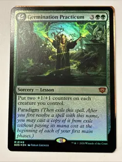 Germination Practicum Secrets of Strixhaven Foil NM Magic Card Ships Fast - Image 1