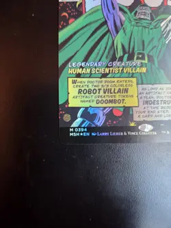 Doctor Doom (Borderless Foil) (#0394) NM Marvel Super Heroes MTG Card - Image 4