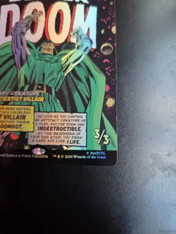 Doctor Doom (Borderless Foil) (#0394) NM Marvel Super Heroes MTG Card - Image 5