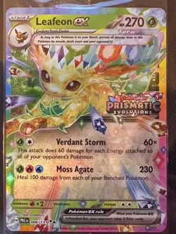 Leafeon ex - (Prismatic Evolutions Stamp) Holo Promo Misc Cards 006/131 NM - Image 1