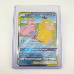 Pokemon TCG: 2019 Unified Minds Slowpoke & Psyduck GX 218/236 Secret Holo - Image 1
