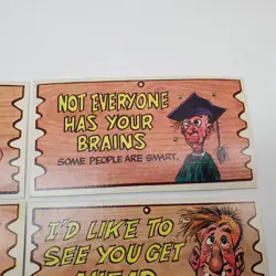Vintage Wacky Plaks Comic Postcard Lot 14 Topps TCG Humor Cards 1950s 60s - Image 4