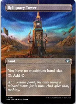 Reliquary Tower (Borderless) 663 Commander Masters Magic: The Gathering NM - Image 1