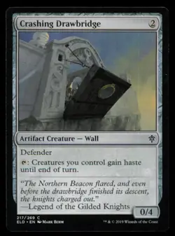 Crashing Drawbridge 217 Throne of Eldraine Magic: The Gathering - Image 1