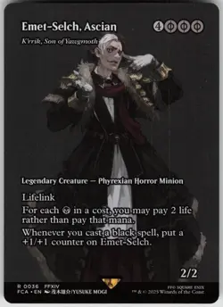 Emet-Selch, Ascian - K'rrik, Son of Yawgmoth S.C. 36 FF: Through the Ages MTG NM - Image 1