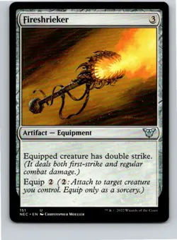 Magic the Gathering Fireshrieker Commander: Kamigawa: Neon Dynasty MTG Free Ship - Image 1