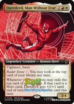 MTG - UMP - 432 - Foil - NM - Daredevil, Man Without Fear (Extended Art) - Magic - Image 1