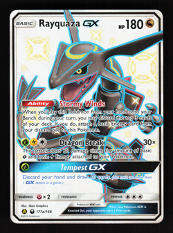 Rayquaza GX 177a/168 Hidden Fates Super Premium Collection Promo Pokemon Card - Image 1