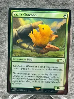 MTG -PRM - 0001 - Sazh's Chocobo Final Fantasy Foil Promo NM - Image 1