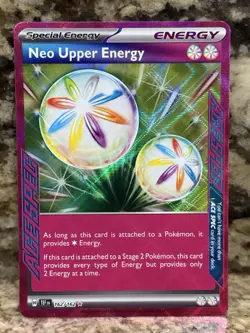 Pokemon TCG, Neo Upper Energy 162/162 - Temporal Forces - Ace Spec Trainer Card - Image 1