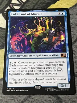 Loki, Lord of Misrule MTG Marvel Super Heroes MSC 628 NM English Regular - Image 1
