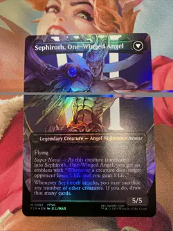 Sephiroth, Fabled Soldier (Final Fantasy) NM foil borderless MTG #382 - Image 2
