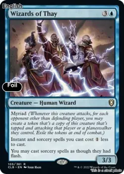 MTG Wizards of Thay [CLB - 105] LP Foil - Image 1