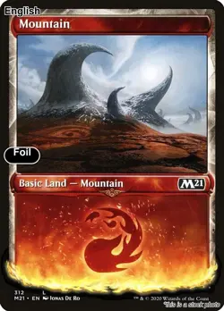MTG Mountain (Showcase) [M21 - 312] LP Foil - Image 1