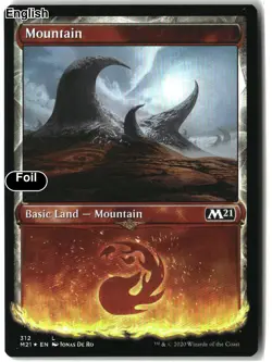 MTG Mountain (Showcase) [M21 - 312] LP Foil - Image 2