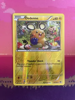 Pokemon Card Dedenne Breakthrough Reverse Holo Uncommon 57/162 Near Mint - Image 1