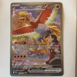 Pokemon Ethan's Ho-Oh EX 230/182 Destined Rivals Special Illustration Rare TCG - Image 2