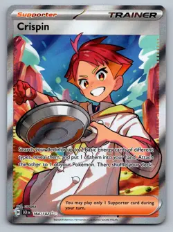 Crispin 164/142 Ultra Rare Stellar Crown Pokemon NM - Image 1