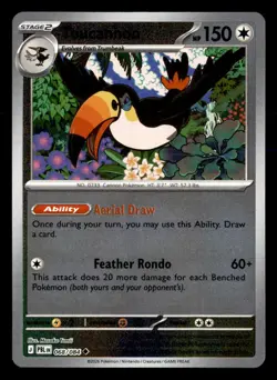 Toucannon 068/084 Uncommon Pitch Black Pokemon Reverse Holo Near Mint - Image 1