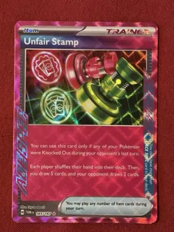 Unfair Stamp 165/167 ACE SPEC Rare Twilight Masquerade Pokemon Near Mint - Image 1