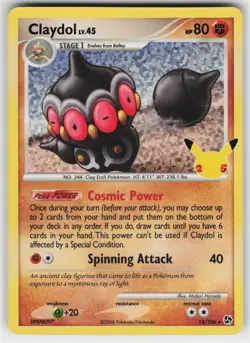 Claydol 15 Holo 106 Celebrations: Classic Collection Pokemon LP - Image 1