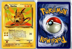 Raichu - 29/62 - Fossil - Rare Unlimited - Damaged - Vintage WOTC - Image 3
