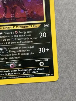 Houndoom Neo Revelation Holo Card 8/64 Unlimited Rare Pokemon TCG - Image 5