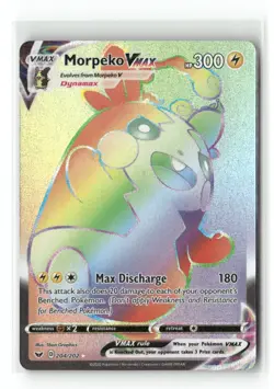 Pokemon TCG Sword & Sheild #204/202 Morpeko VMAX Secret Rare - Image 1