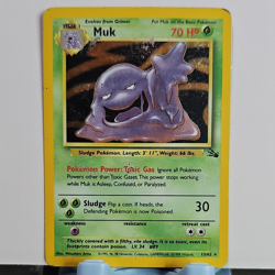 Pokemon TCG Wizards Fossil Muk 13/62 Holo Rare 70 HP Stage 1 English - Image 1