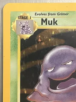 Muk 13/62 Holo Rare Fossil 1999 Pokemon EN HP Unlimited Grass Vintage TCG - Image 2