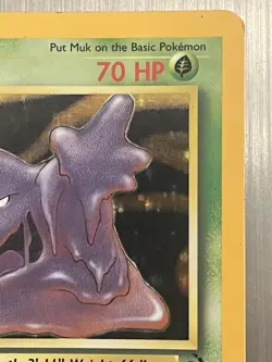 Muk 13/62 Holo Rare Fossil 1999 Pokemon EN HP Unlimited Grass Vintage TCG - Image 5