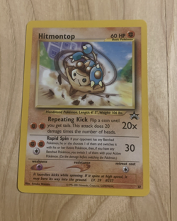 Hitmontop Pokemon WOTC Black Star Promo # 37 HP 60 NM - Image 1