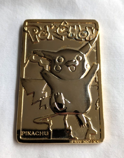 Pokemon Pikachu 23K Gold Card 1999 Nintendo - Image 1