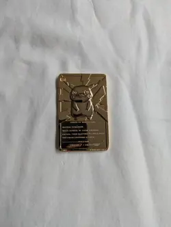 Pokemon Pikachu 23K Gold Card 1999 Nintendo - Image 2