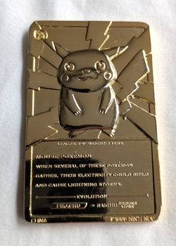 Pokemon Pikachu 23K Gold Card 1999 Nintendo - Image 3