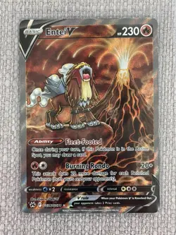 Pokemon TCG Entei v Crown Zenith: Galarian Gallery GG36/GG70 Holo Ultra Rare - Image 1