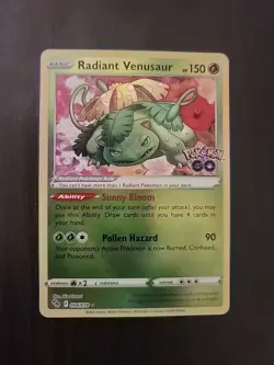 Pokemon Go TCG Radiant Venusaur Holo Card 004/078 Near Mint Condition - Image 1