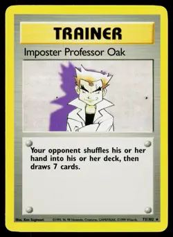 Pokemon Imposter Professor Oak Base Set 073/102 NM - Image 1