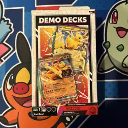 Nintendo Pokemon TCG Demo Decks 2x 30-Card Decks English Pikachu/Charizard - Image 1