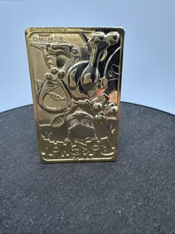 Pokemon Gold Plated Mewtwo Trading Card 1999 - Image 3