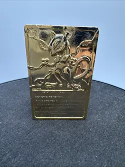 Pokemon Gold Plated Mewtwo Trading Card 1999 - Image 4