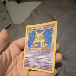 Alakazam 1/102 Base Set Shadowless Holo Rare 1999 WOTC English 80 HP - Image 2