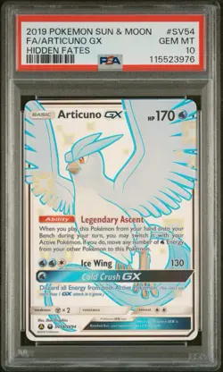 2019 Pokemon Hidden Fates Shiny Vault Articuno GX #SV54/SV94 Holo - PSA Grade 10 - Image 1